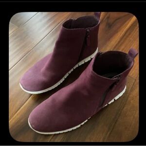 Cole Haan Zerogrand Women's Burgundy Ankle Boots
